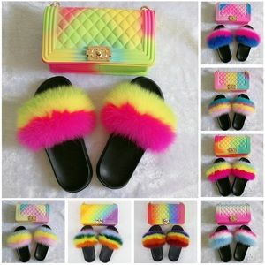 Cute nice fur slides